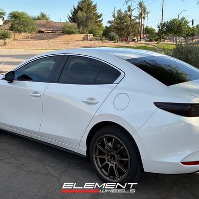 18 inch Enkei Triumph Matte Bronze on a 2025 Mazda 3