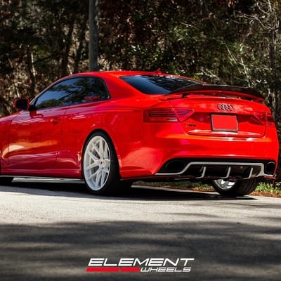 20 inch Ace Alloy AFF02 White on a 2015 Audi RS5
