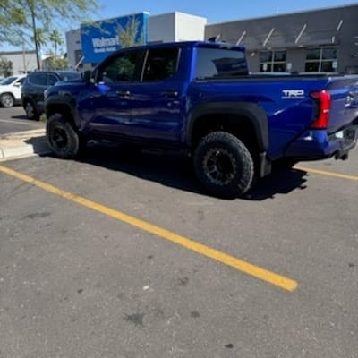 17 inch Blaque Diamond Off-Road BD-O801 Gloss Black Machined & Tinted on a 2025 Toyota Tacoma