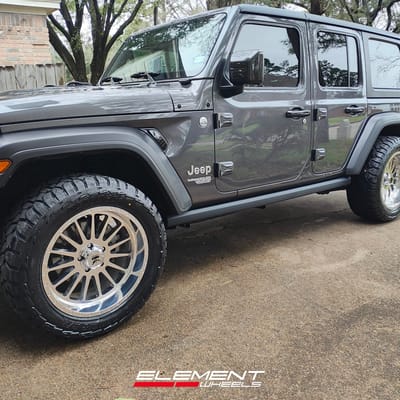 20 inch Force Off-Road F36 Fully Polished on a 2021 Jeep Wrangler JL Rubicon