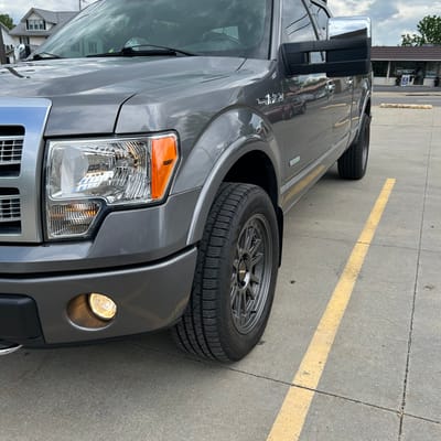 20 inch Mayhem Compass 8305 in Matte Gunmetal on a 2012 Ford F-150