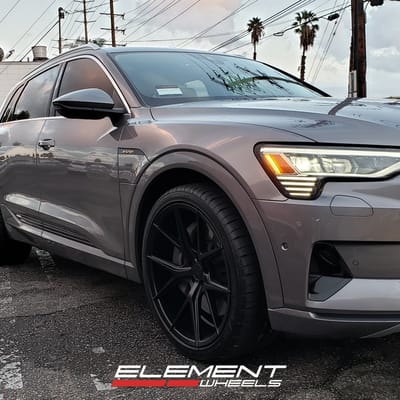 22 inch Axis Verde Gloss Black on a 2022 Audi E-Tron SUV