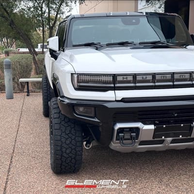 22 Inch Lexani Off-Road Veneta in Gloss Black on a 2023 GMC Hummer EV
