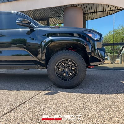 18 inch Vossen HFX-1 in Satin Black on a 2025 Toyota Tacoma TRD Pro 2WD/4WD