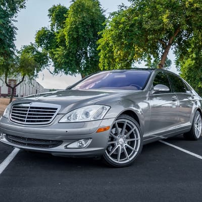 Mercedes S550 with Variant Argon Silver Machine