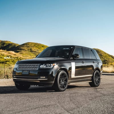 ADV.1 ADV08 V12 Satin Black on Range Rover Sport Supercharged