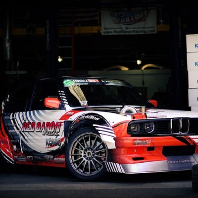 Konig Rennform Matte Grey on BMW E30 Drift Spec