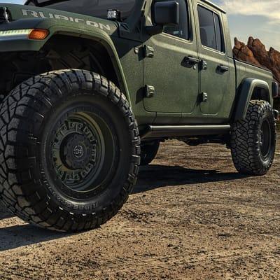 Black Rhino Abrams OD Green On A Jeep Gladiator
