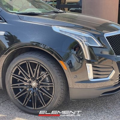 22 inch Curva Concepts C48 in Gloss Black on a 2020 Cadillac XT5