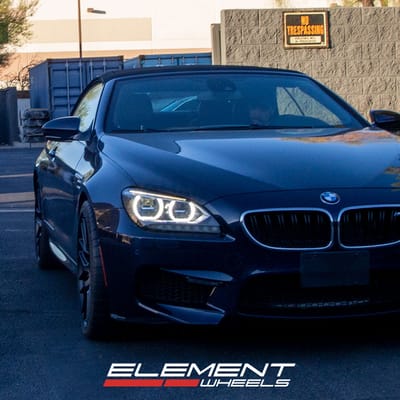 20 inch Staggered Beyern Autobahn Matte Black on a 2012 BMW M6 F13