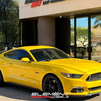 20 inch Staggered Rohana RFX11 Gloss Black on a 2016 Ford Mustang