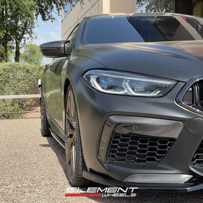 21 Inch Staggered Rohana RFX17 Gloss Bronze on a 2023 BMW M8 Competition