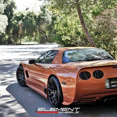 MRR FS01 Black wheels on Corvette C5 Z06 w/ specs