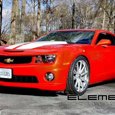 22 inch Staggered Vossen VVSCV1 on 2010 Chevy Camaro SS w/ Specs