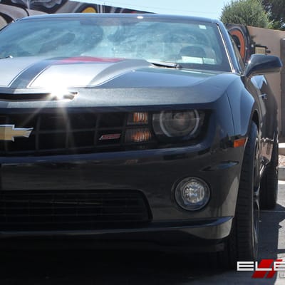 20 inch Staggered Camaro 1LE Replica Wheel 5th/6th Gen Gloss Black (Flow Forged) on a 2012 Chevy Camaro SS w/ Specs