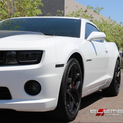 20x10 and 20x11 Gloss Black MRR 228 on 2016 Chevy Camaro SS w/ Specs