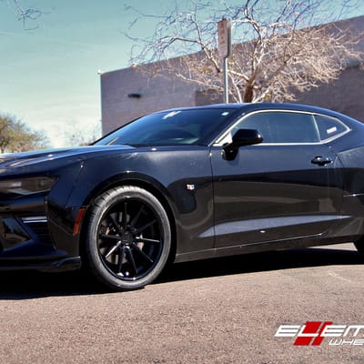 20x9 and 20x10.5 Ferrada FR4 Black on 2016 Chevy Camaro SS w/ Specs