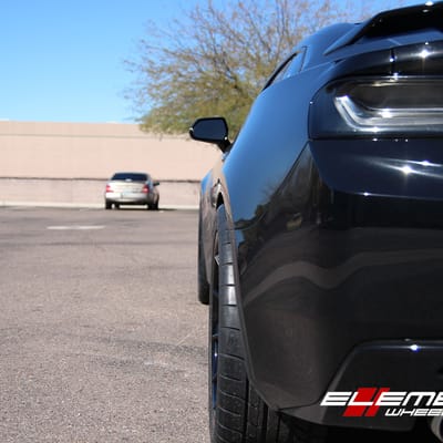 20x9 and 20x10.5 Ferrada FR4 Black on 2016 Chevy Camaro SS w/ Specs