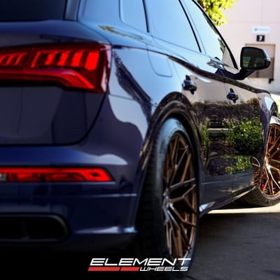 21 Inch Avant Garde M520R Polished Bronze on a 2019 Audi SQ5