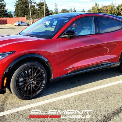 20 Inch AXE EX40 Gloss Black W/ Bronze Tint on a 2022 Ford Mustang Mach-E
