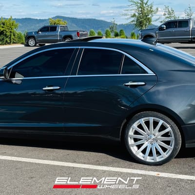 19 inch MRR HR9 in Silver Machined Face on a 2016 Cadillac ATS Sedan