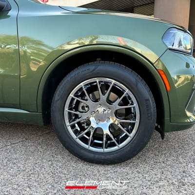 20 Factory Reproduction Replica Wheels FR70 in Chrome on a 2021 Dodge Durango