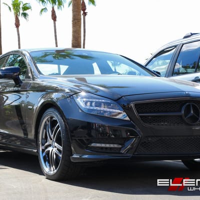 Concept One RS55 Black/Machined Wheels on 2012 Mercedes CLS550 w/ Specs