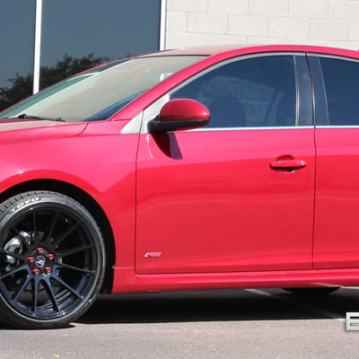 19x9.5 Ground Force GF06 Gloss Black (Extreme Concave) on 2013 Chevy Cruze w/ Specs