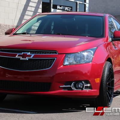 19x9.5 Ground Force GF06 Gloss Black (Extreme Concave) on 2013 Chevy Cruze w/ Specs