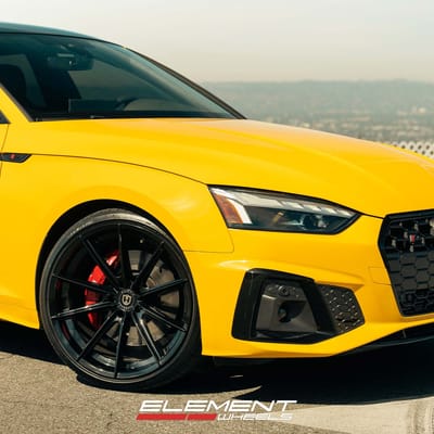 20 inch Curva Concepts CFF46 Gloss Black on a 2022 Audi S5