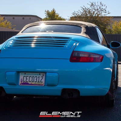 20 inch Staggered Savini Black Di Forza BM15 Gloss Black on a 2006 Porsche 911 Narrow Body