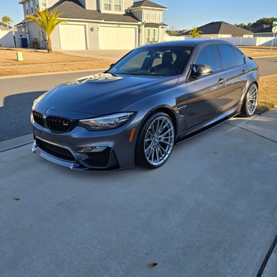 20 Staggered Variant Rian Chrome Powder coated on a 2018 BMW M3