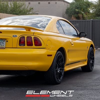 18 inch Ruff RS2 Gloss Black on a 1998 Ford Mustang V6