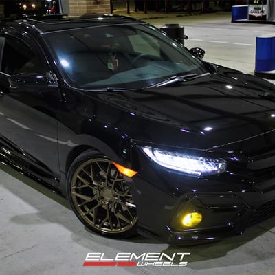 19 inch Variant Radon Satin Bronze on a 2020 Honda Civic Si