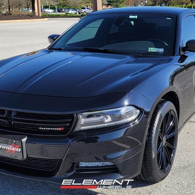 20 inch Blaque Diamond BD-11 Gloss Black on a 2015 Dodge Charger AWD