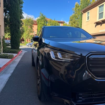 Staggered 20 inch Ferrada Forge-8 FR8 in Matte Bronze on a 2025 BMW X3