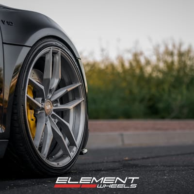 20 inch Variant Krypton Full Brushed Silver on 2012 Audi R8