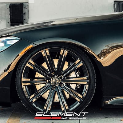 22" Staggered Avant Garde Vanguard on 2023 Mercedes S580 S-Class Lowered
