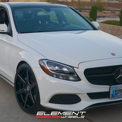 20 inch Ace Alloy AFF06 in Gloss Black Milled on a 2017 Mercedes Benz C 300 Coupe 4Matic