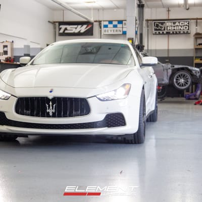 Staggerd 20 Inch TSW Sebring in Matte Black on a 2014 Maserati Ghibli