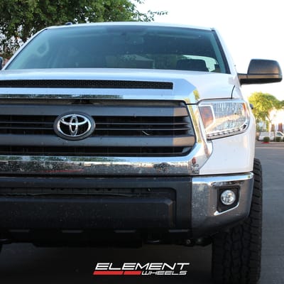 20x9 Fuel Off-Road Anza Matte Anthracite w/ Black Ring on 2015 Toyota Tundra Stock Height w/ Specs