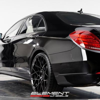 22 inch staggered RSR R704 All Black on 2016 S550 S Class w/ Specs