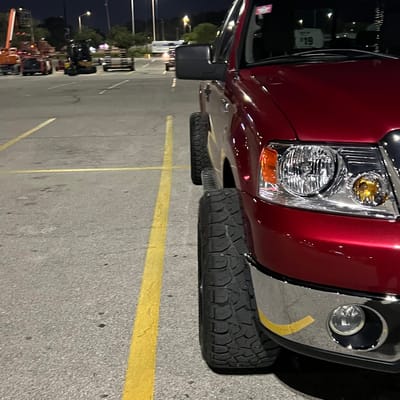 20 inch Force Off-Road F40 in Gloss Black Milled on a 2007 Ford F-150