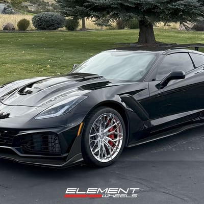Staggered Set Variant Maxim Full Polished on 2019 Corvette C7 ZR1