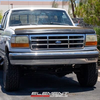 17 inch Black Rhino Armory Matte Gun Black on 1995 Ford F-350 4WD