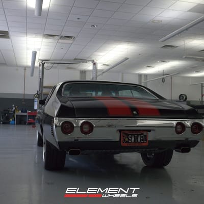 Staggered 20 Inch US Mags U132 Desperado in Chrome on 1972 Chevrolet Chevelle