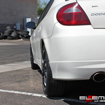 17x7.5 Drag DR-34 Gloss Black on a 05 Dodge Neon SRT4 w/ specs