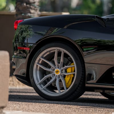 Variant Krypton Full Brushed Silver (Cold Forged) On A Ferrari F430