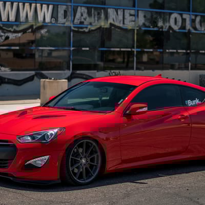 Variant Argon Brushed Titanium (Cold Forged) On Hyundai Genesis Coupe