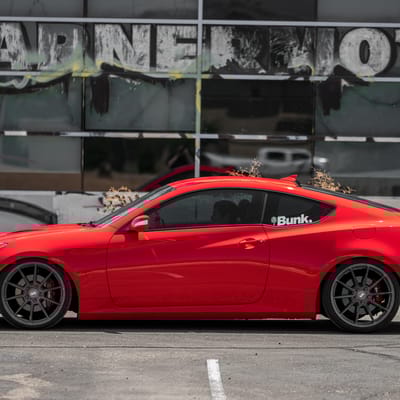 Variant Argon Brushed Titanium (Cold Forged) On Hyundai Genesis Coupe